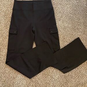 Athleta Black Cargo Pocket Leggings